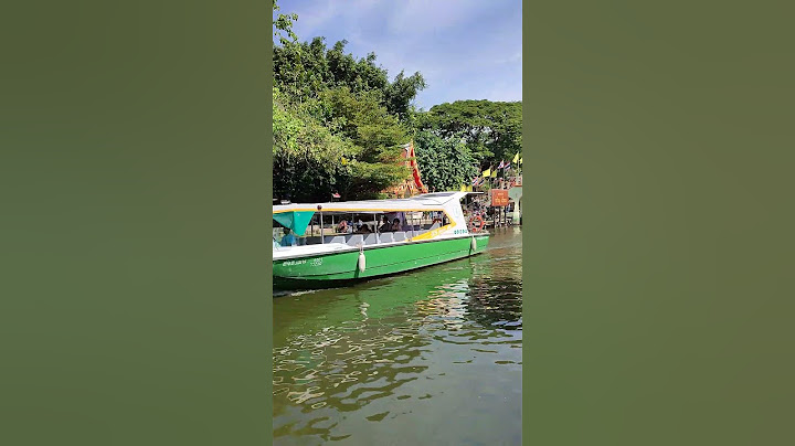 Kwan-riam floating market ม นบ ร bangkok