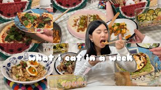 what i eat in a week  first week back to grad school + my birthday (lots of home cooked meals)