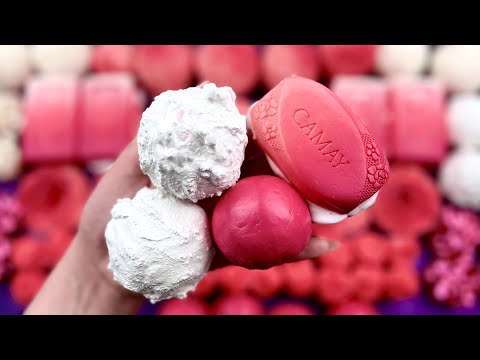 Very satisfying ASMR video 💗 Crushing foam boxes 💗 Clay crackling 💗 Cutting soap cubes 💗