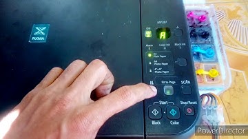 MANUAL NOOZLE CHECK AND DEEP HEAD CLEANING MP287 PIXMA CANON TUTORIAL
