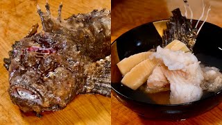 【毒針のある高級魚】オコゼの捌き方・お吸い物の作り方