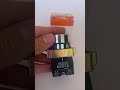 Botão de impulso amarelo metálico 22mm 1NA M20BFR-Y-1A Metaltex
