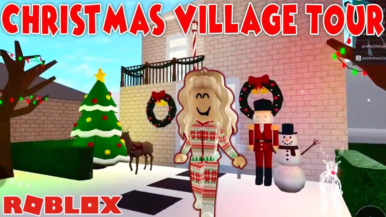 Bloxburg New Christmas Update Making A Christmas Village Youtube - carlaylee roblox adopt me