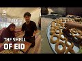 How do Palestinians in #Gaza prepare traditional sweets for Al-adha (Sacrifice) Eid