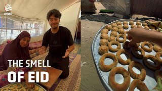 How do Palestinians in #Gaza prepare traditional sweets for Al-adha (Sacrifice) Eid