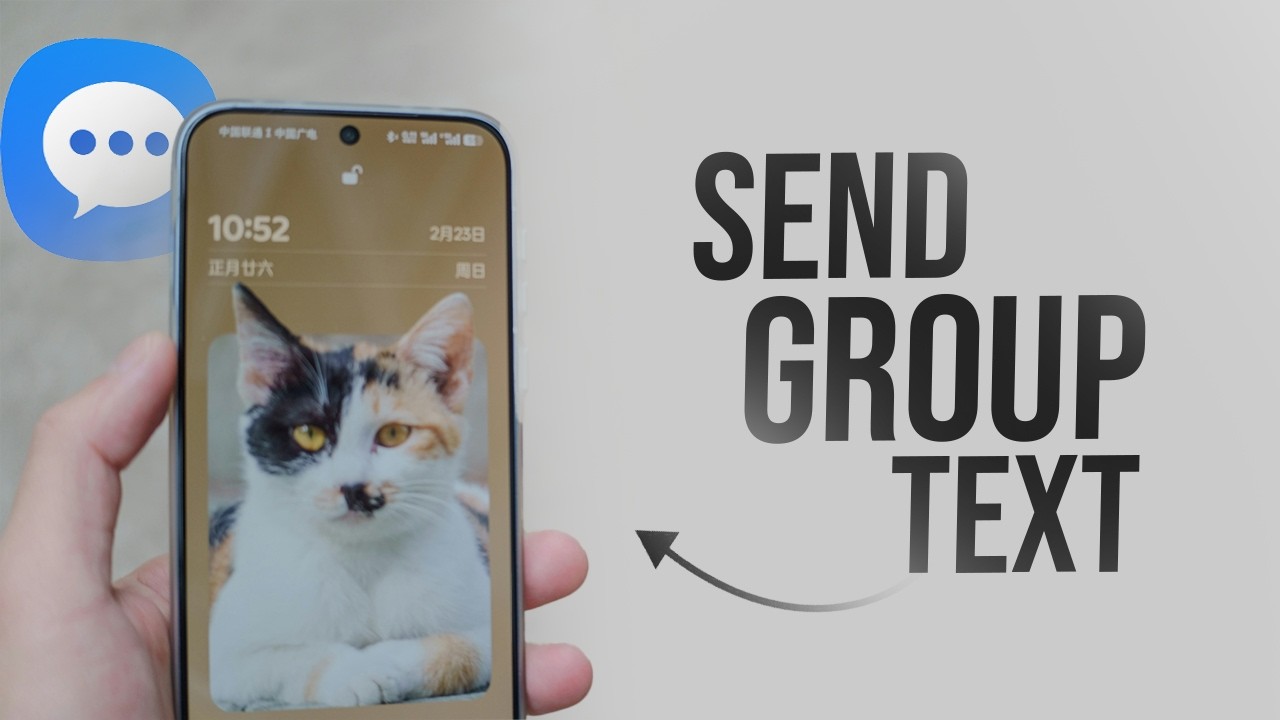 How to Send a Group Text on Android (tutorial) - YouTube
