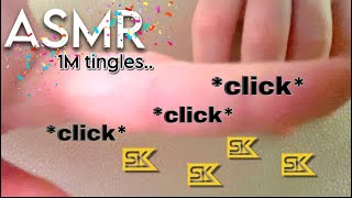 ASMR | Brain tingles with Sensitive mic, rumbling click, clean, tingly word 🤩 Tingles from 2 sec