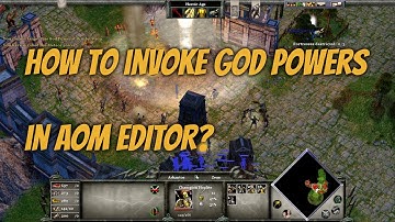 How to invoke god powers in age of mythology editor ?
