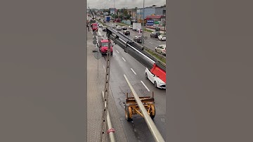 Replacing electrical networks and old poles with new ones #machine #work #construction #energy