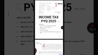 Income Tax PYQ 2025-2026 #pyq #incometax #commercestudents #bcomstudents #bcomhons #du #regular