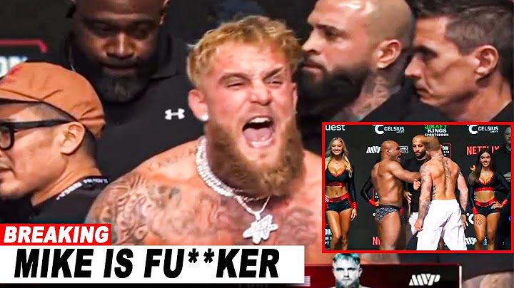 Breaking Mike Tyson slaps the great Jake Paul during the ceremonial