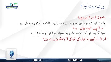 AFAQ Iqbal series Grade-4 Urdu Unit-2 (worksheet 01-06) | Student’s Resource Pack | Teaching Videos.