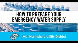 Preparing Your Home Emergency Water Supply