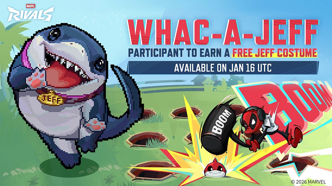 Бесплатный 8-битный костюм Джеффа! | Мероприятие "Ударь Джеффа" | Marvel Rivals 