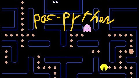 Playing Pacman made with Python (by  Devin Leamy)