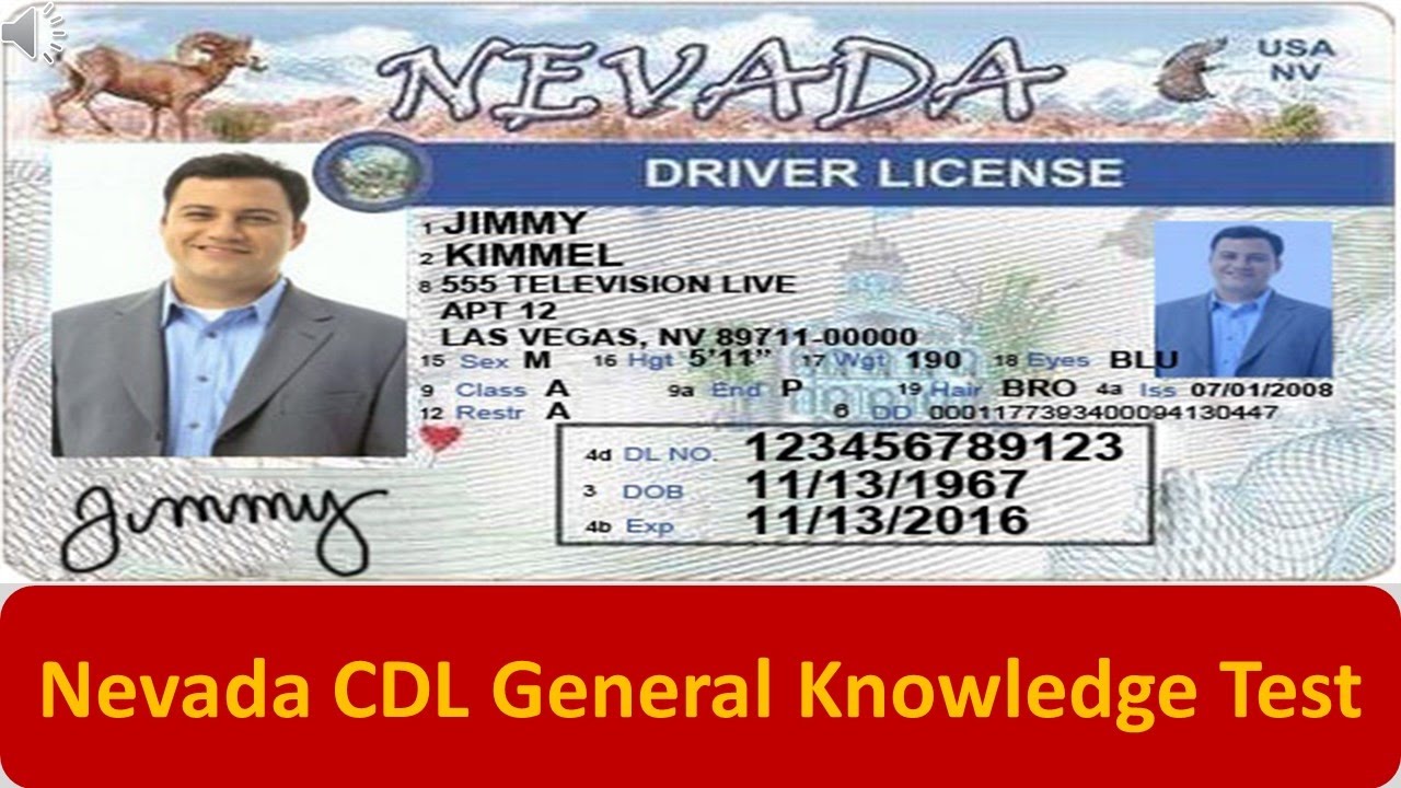 Nevada Cdl General Knowledge Test Youtube