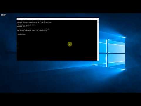 Update group policy using gpupdate /force