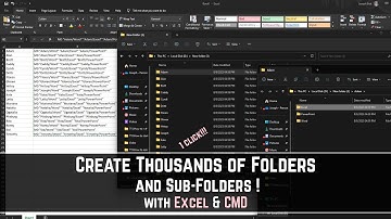 How to Create Thousands of Folders and Sub-Folders with Excel File - Excel Hacks