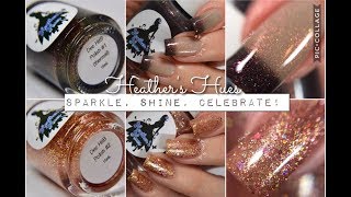 Swatches || Heather's Hues Sparkle, Shine, Celebrate! "Hues In-Die Box?" | Rikki's Nails screenshot 5