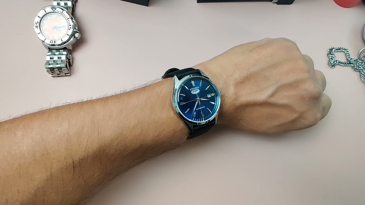 Unboxing the Stunning Citizen  Analog Automatik 32022708: Blue Dial and Elegant Leather Strap!