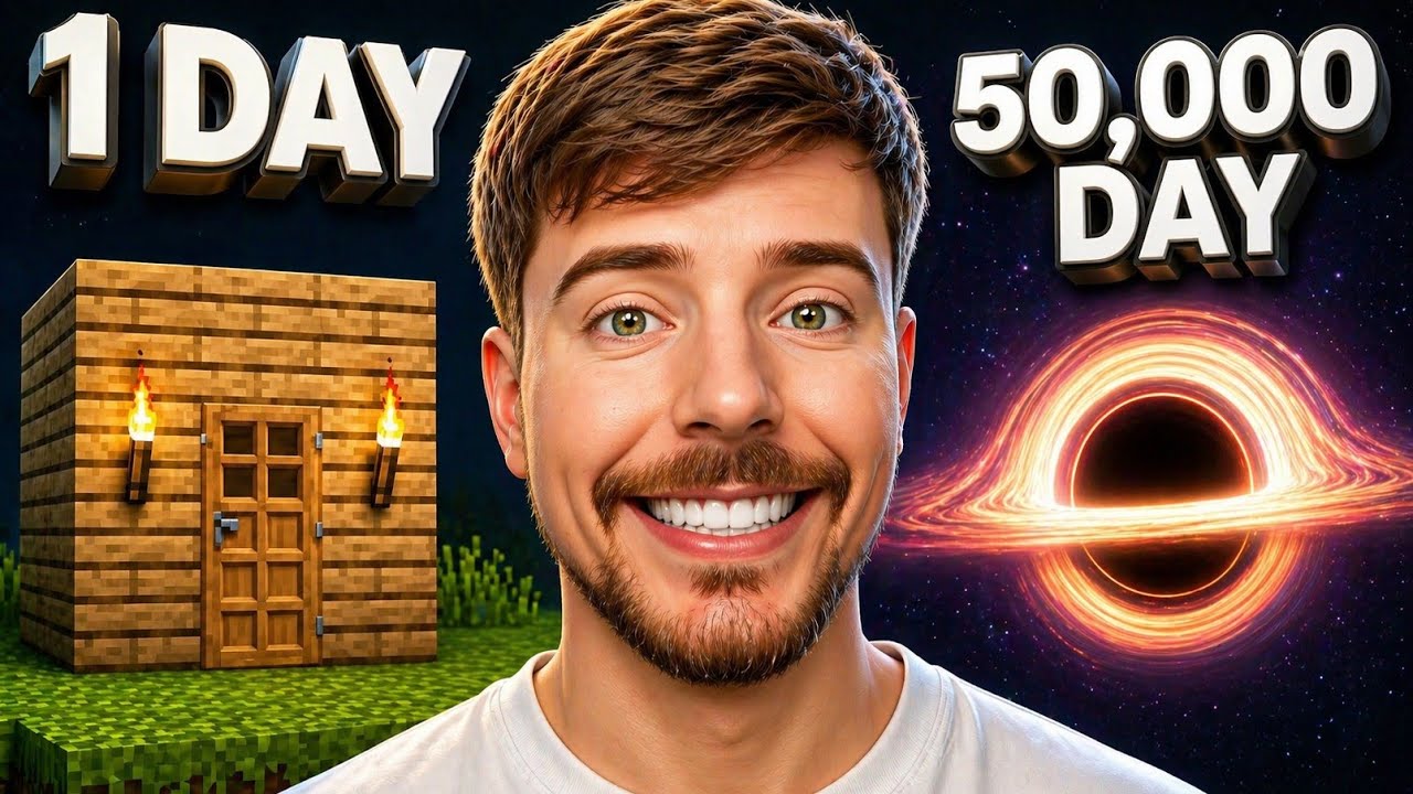 One Day Build 1 Day vs 50,000 Days Build Challenge - YouTube