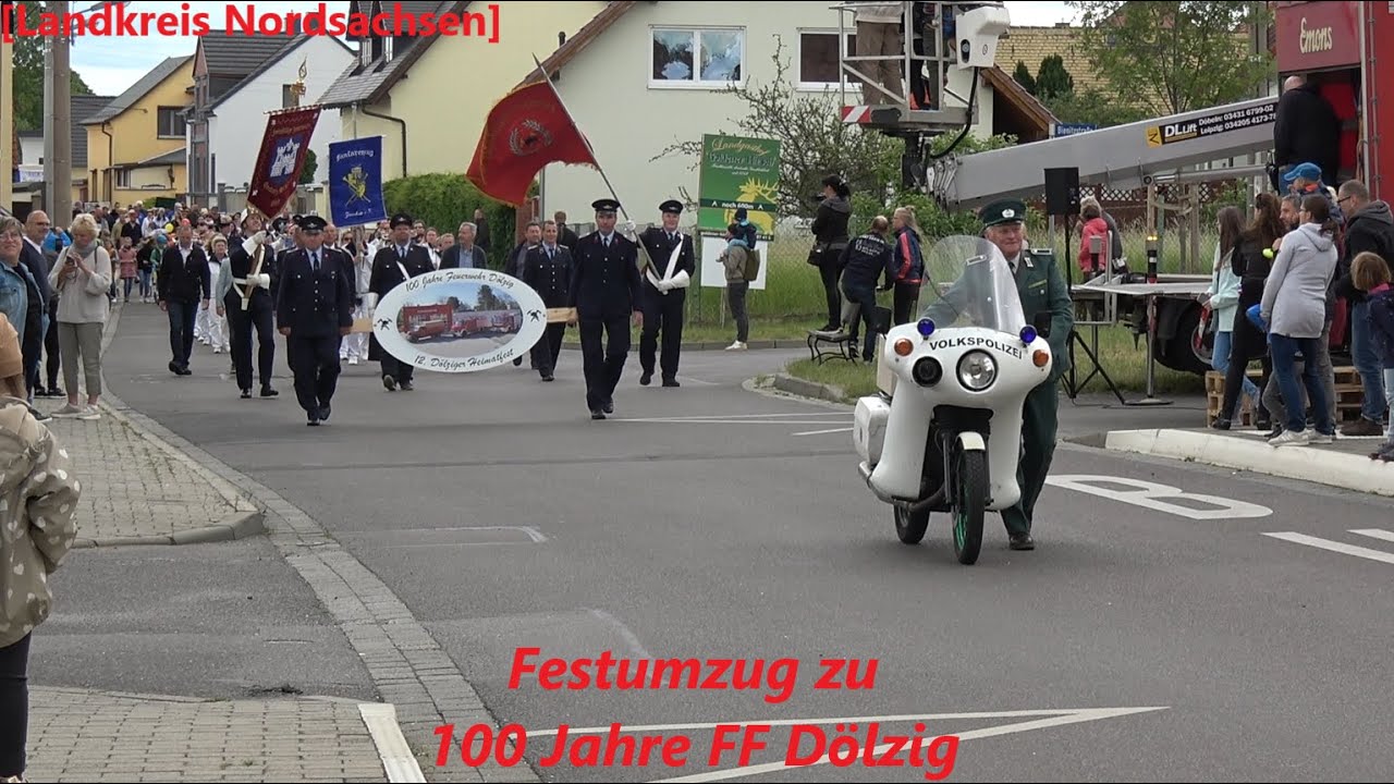 [Landkreis Nordsachsen] Festumzug zu 100 Jahre FF Dölzig