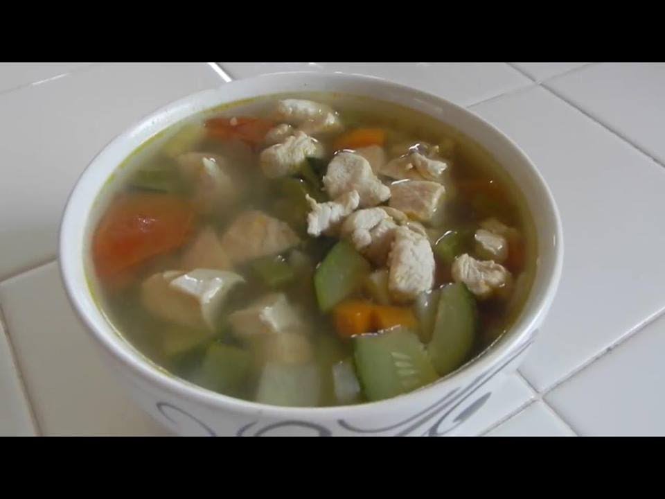 Caldo de Pollo con VerdurasFacil y RapidoChicken soupNUESTRACASA2013 YouTube
