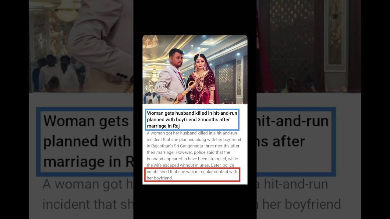 Woman plots husband’s murder with boyfriend just 3 months after wedding in Rajasthan