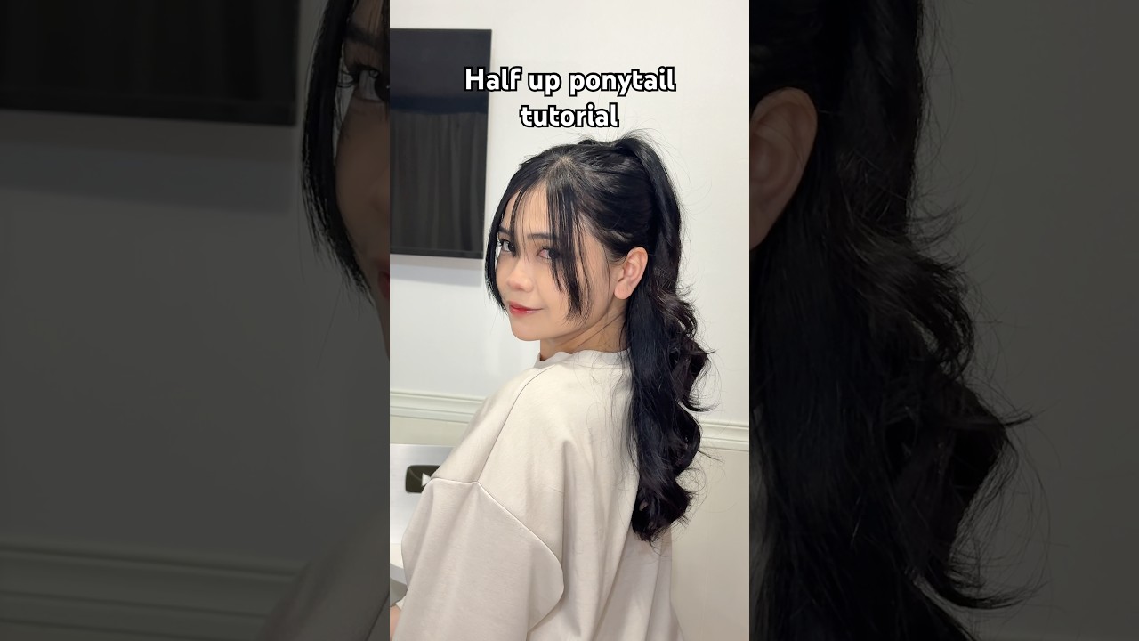 Half up ponytail hack #hairstyle #youtubeshorts #beauty
