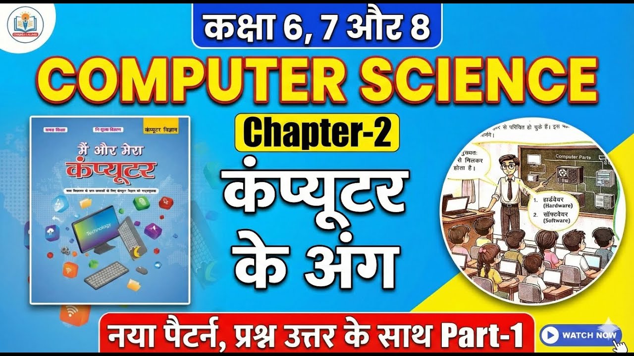 Class 6, 7, 8 Computer Science Chapter 2: कंप्यूटर के अंग | मैं और मेरा ...