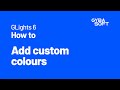 How to add custom colours to GLights 6 | Gybasoft