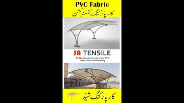 PVC Fabric Car Parking Structure Construction+Fabrication | SA Tensile