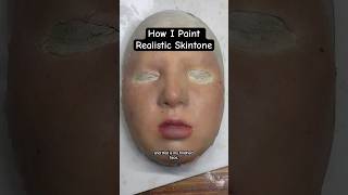 How I paint my silicone mask/face to look more realistic! #sfx #sfxmakeup #siliconeprosthetic #mask