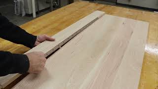 Step 7m - Attach Hinge to Seat - Indoor Bench Woodworking Project - Seat