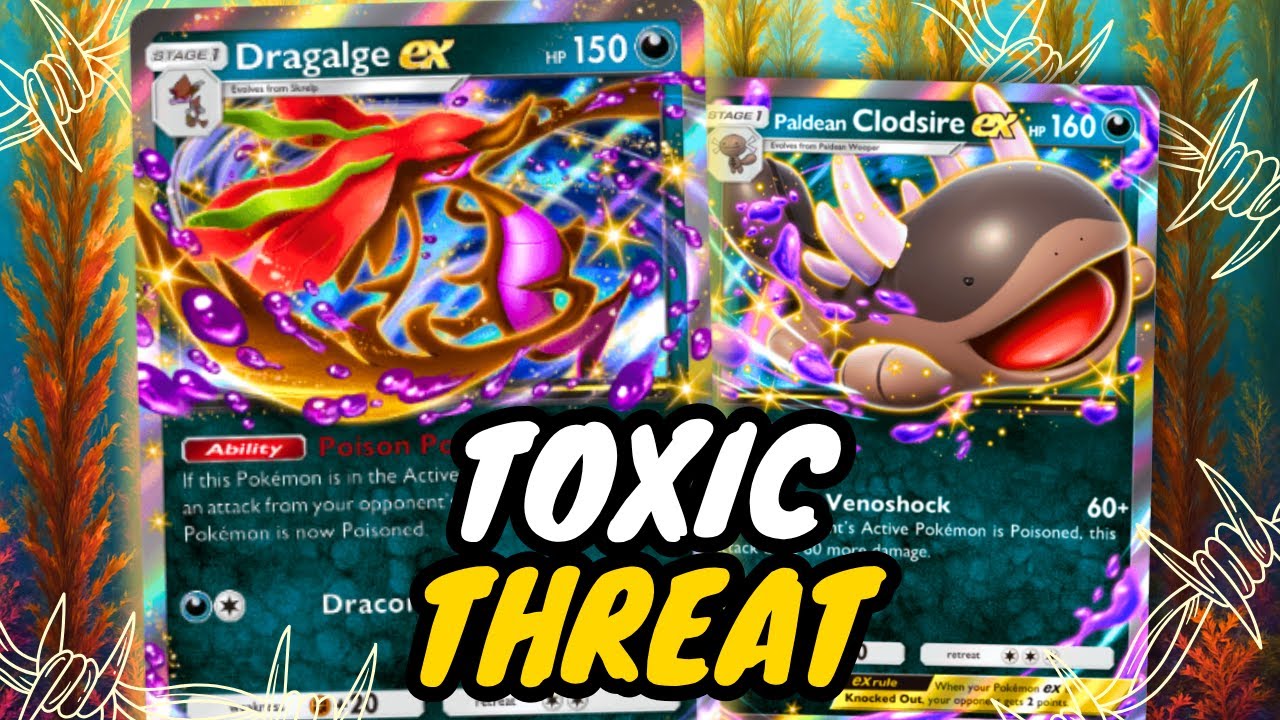 Самая смертоносная колода яда в карманной TCG! 💀 | Экс-колода Драгалге и Клодсайр