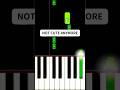NOT CUTE ANYMORE (Piano Tutorial) #shorts