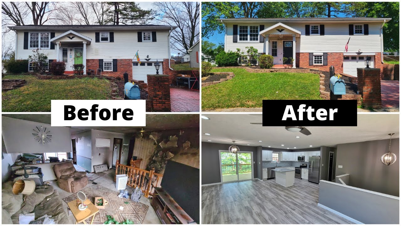 House Flip Before and After Burned Down to Beautiful! YouTube