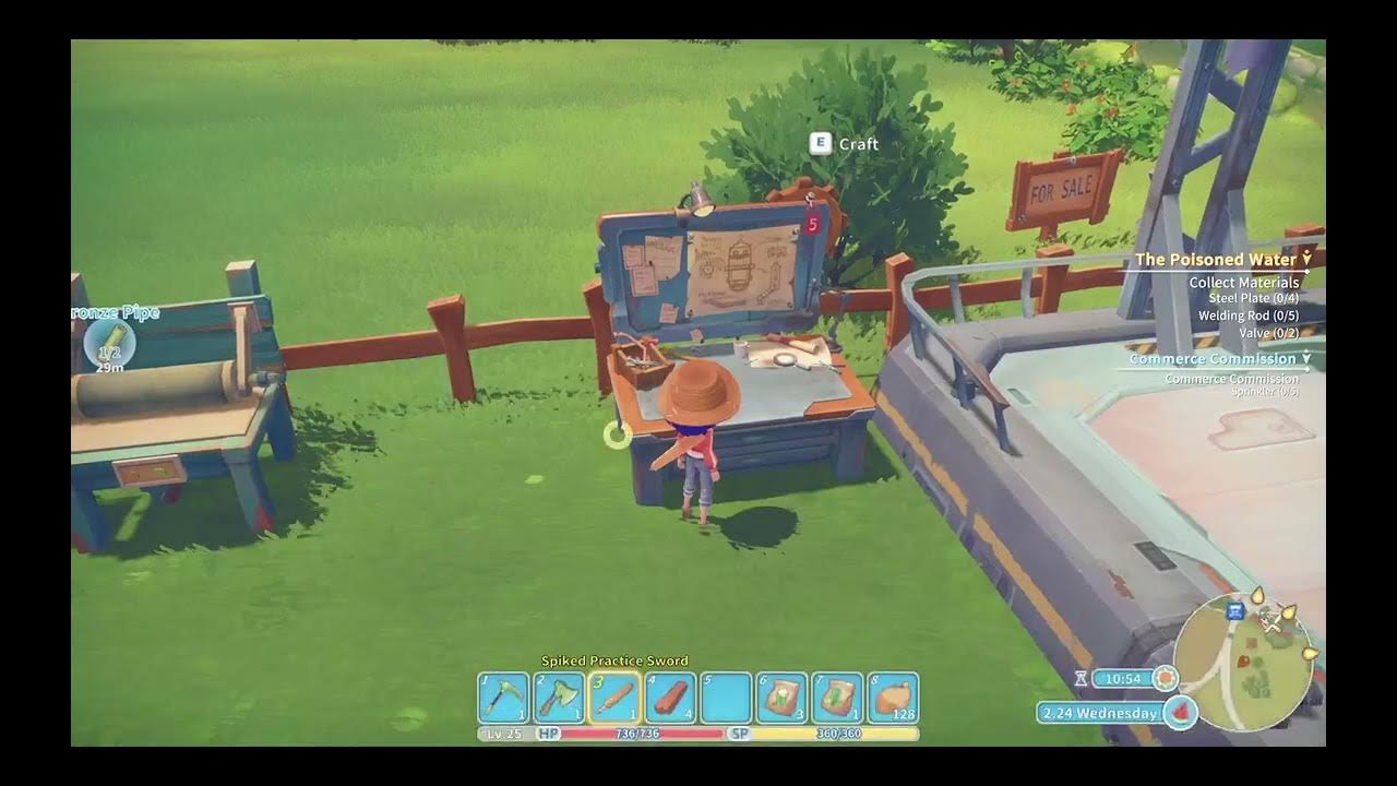 My Time At Portia Sewage Plant Ruins and Sprinklers YouTube