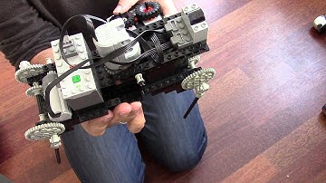 lego quadruped with an articulated spine