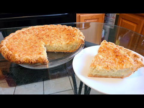 Homemade Coconut Pie from scratch - YouTube