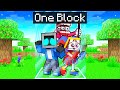 Locked on one block with amazing digital circus in minecraft