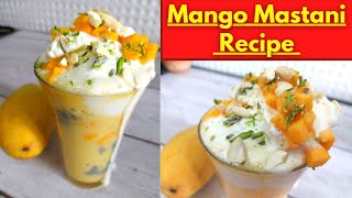 Mango Mastani Recipe | Mango Shake Recipe | Mango Milkshake | मैंगो मस्तानी रेसिपी मैंगो शेक Eng c/c
