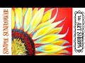 Easy Sunflower Acrylic painting tutorial step by step Live Streaming | TheArtSherpa