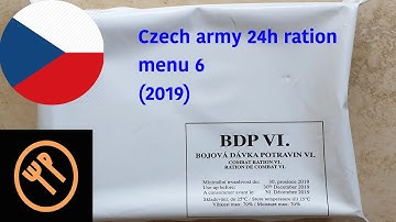 Czech army 24h BDP ration menu 6 (2019) - bojová dávka potravin