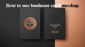 How to use Business Card Mockup in Photoshop