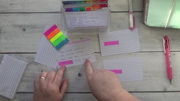 Index Card Master Task list System - How To Organise Your Never Ending To do List