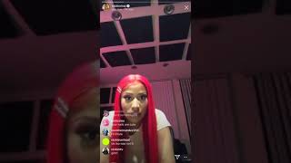Nicki Minaj and meg the stallion vibe together on Instagram live