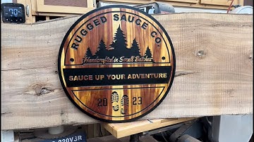 Making a 22" Round Logo Sign for Rugged Sauce Co (Shapeoko Pro XXL / VCarve Pro)