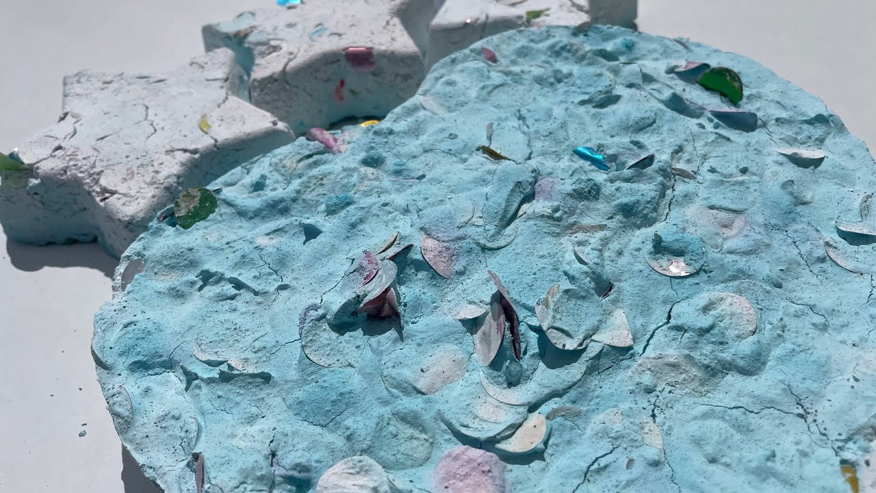 Confetti gym chalk reforms | confetti gym chalk crush |Asmr|Satisfying