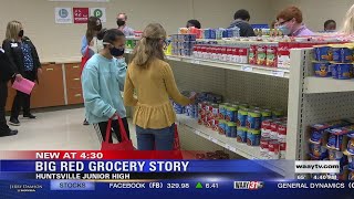 Huntsville Junior High School opens Big Red Grocery Store
